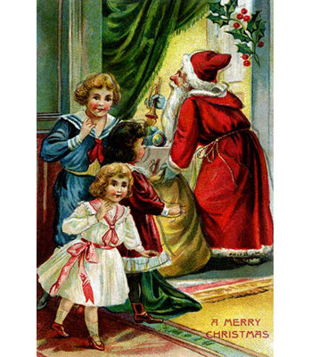 « a merry christmas », impression