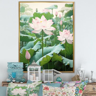 «Lotus Minimalisme Dream I» sur toile