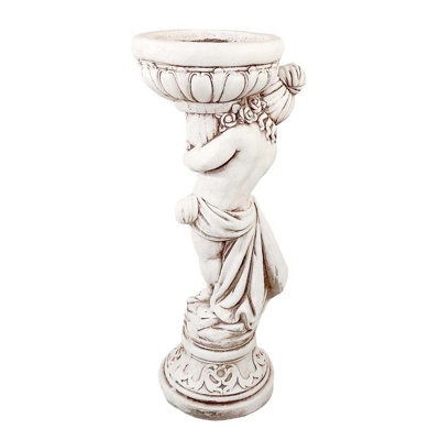 JANET Girl Planter 75cm Antique Stone Effect