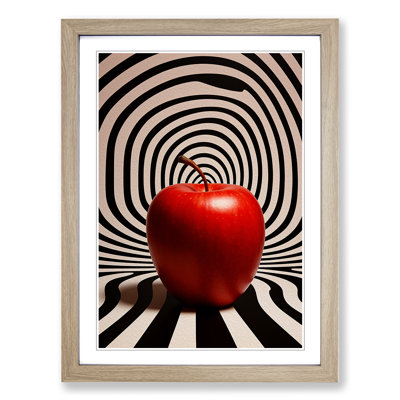 Apple Op - Framed Print