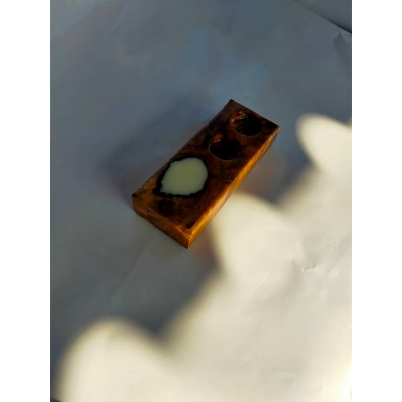 Accessoires de bougie de table en bois 15 po