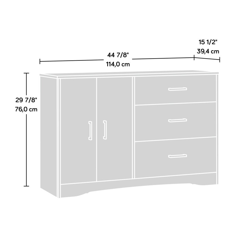 Hadder 44.8'' W 3-Drawer Dresser | Stylish Storage