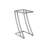 Cannava Accent Table, C-shaped, End, Side, Snack, Living Room, Bedroom, Metal, Tempered Glass-754945549