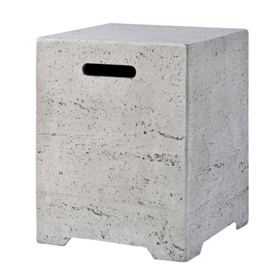 Couvercle de réservoir de propane en oxyde de magnésium 15,75 "et table d'appoint par Real Flame