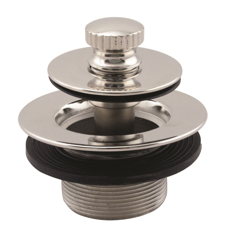 Bathtub Lift and Turn Tub Drain, Chrome poli
