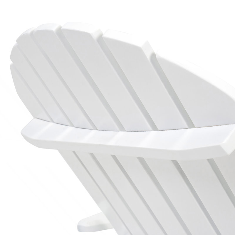Adirondack Chair With Traditional Slats, White
