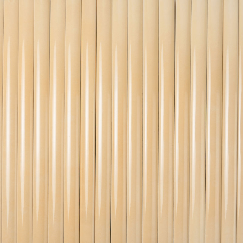 Silken 7.9'' L x 0.5'' W Ceramic Round Tile Trim, Beige