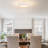 Modern Linen Drum Flush Mount Ceiling Light With 5- 5-Cct-1620556189