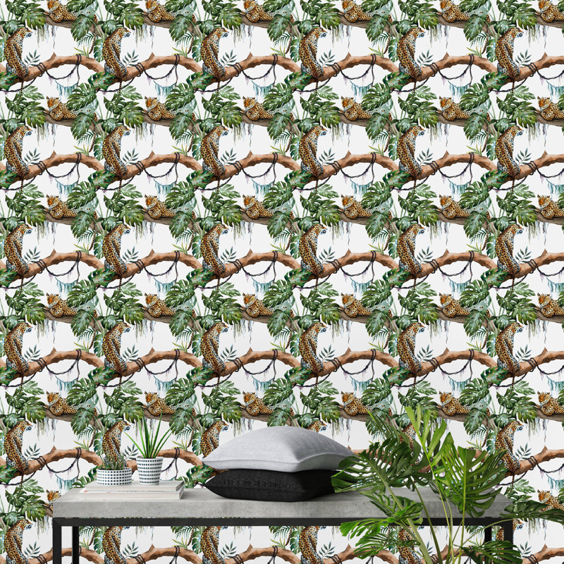 Rouleau de papier peint adhésif Barnette, L 16,67 po x l 25 po