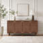 Buffet naturel avec portes en rotin faites à la main-1502210225