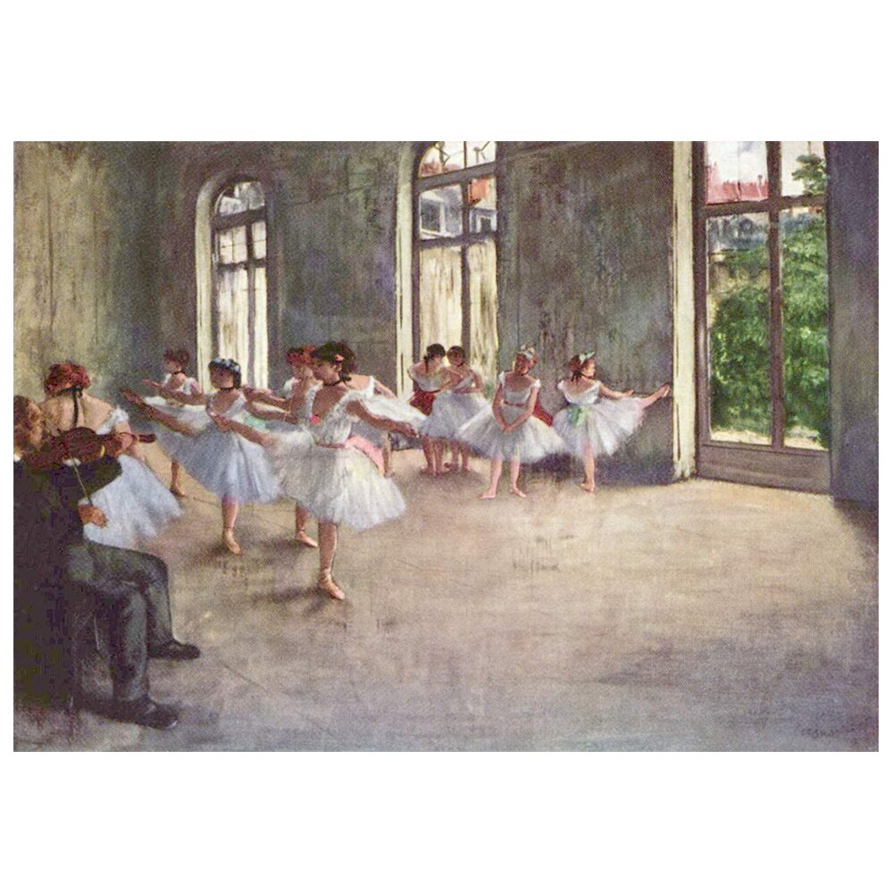 Leinwandbild Die Probe von Edgar Degas