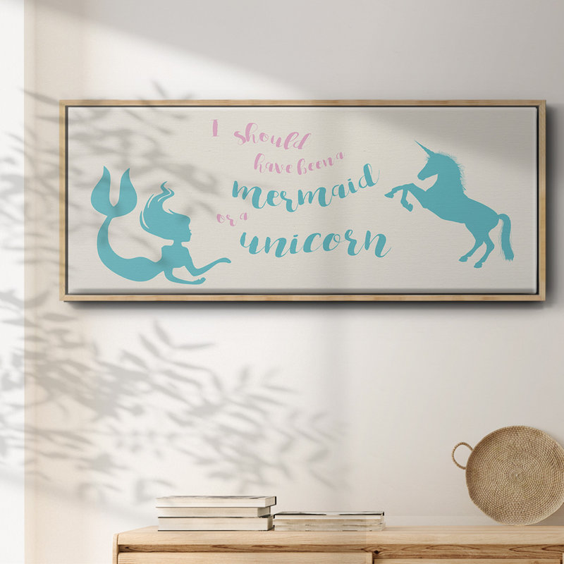 Mermaid Unicorn - toile encadrée