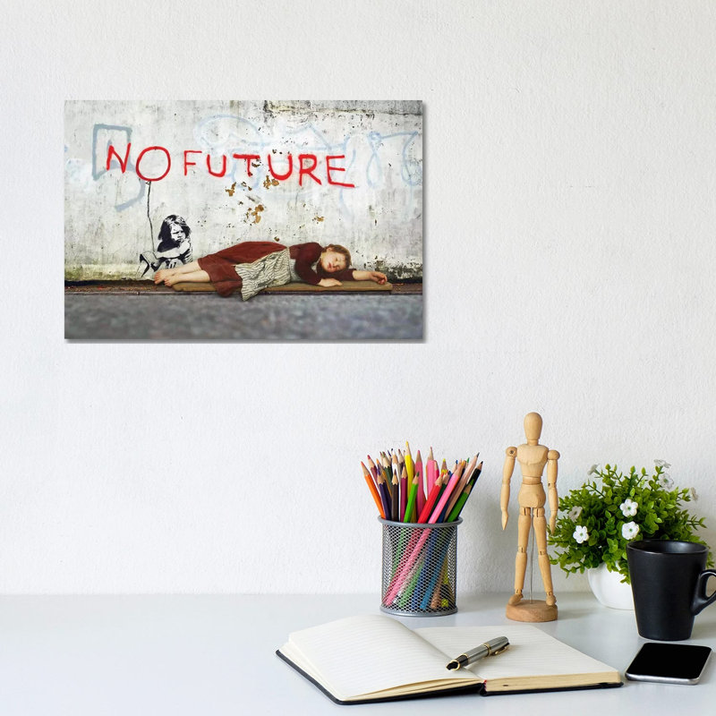 No Future by José Luis Guerrero - Wrapped Canvas Print, 20.32 cm H x 30.48 cm W