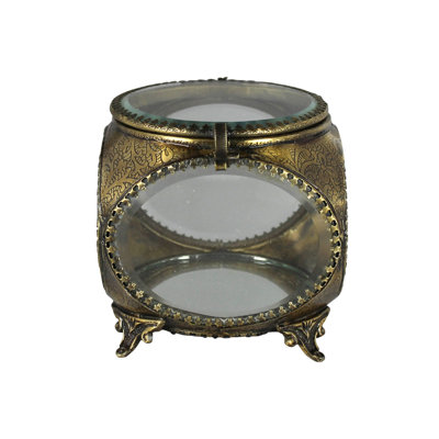 Beveled Glass Box - Oval