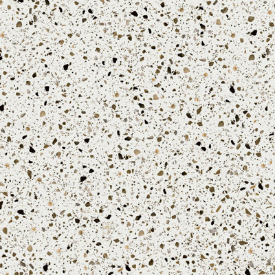 Carreau en porcelaine polie 24 po x 24 po Malibu Chips Look Terrazzo