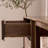 Nordic style glass display case Modern sideboard
