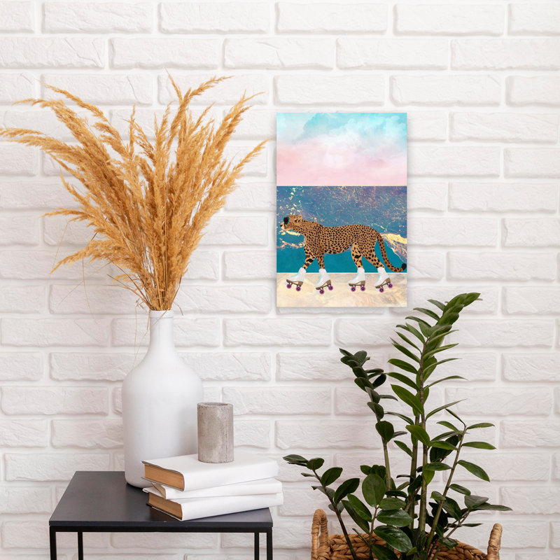 Art contemporain, art mural plage contemporaine, H 18 po x l 12 po