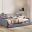 Lit plateforme simple tapissier avec rangement et tiroirs-590158731