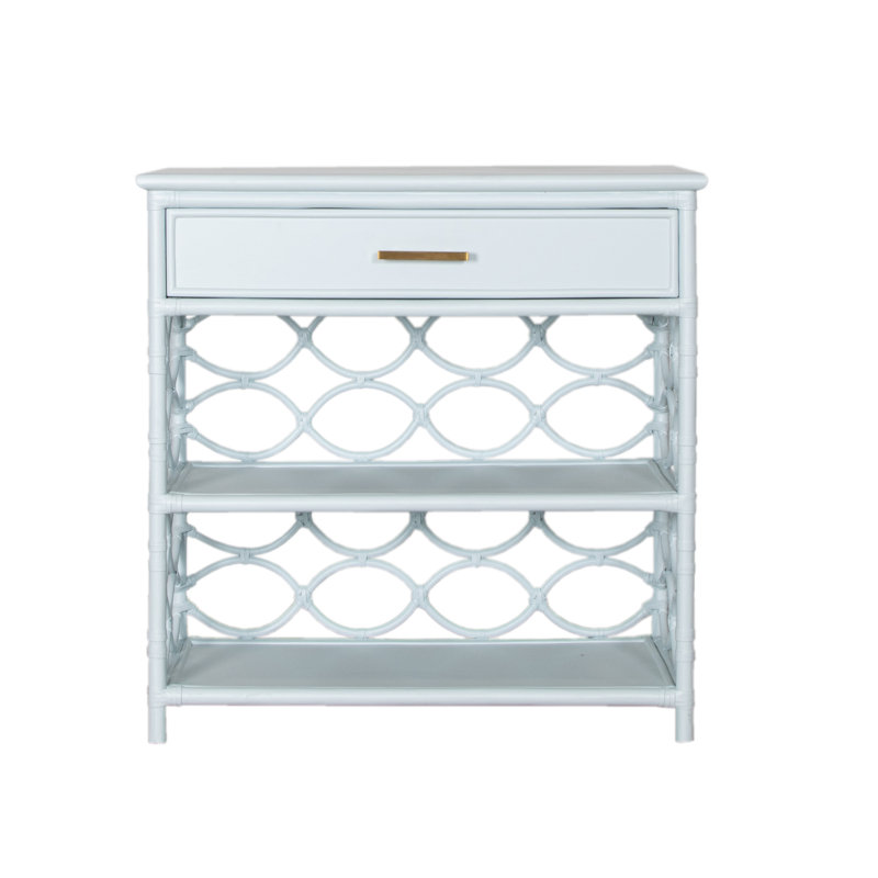 Manning End Table, Light Blue