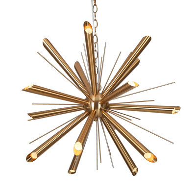 Alexandre Iron 15-Light Chandelier