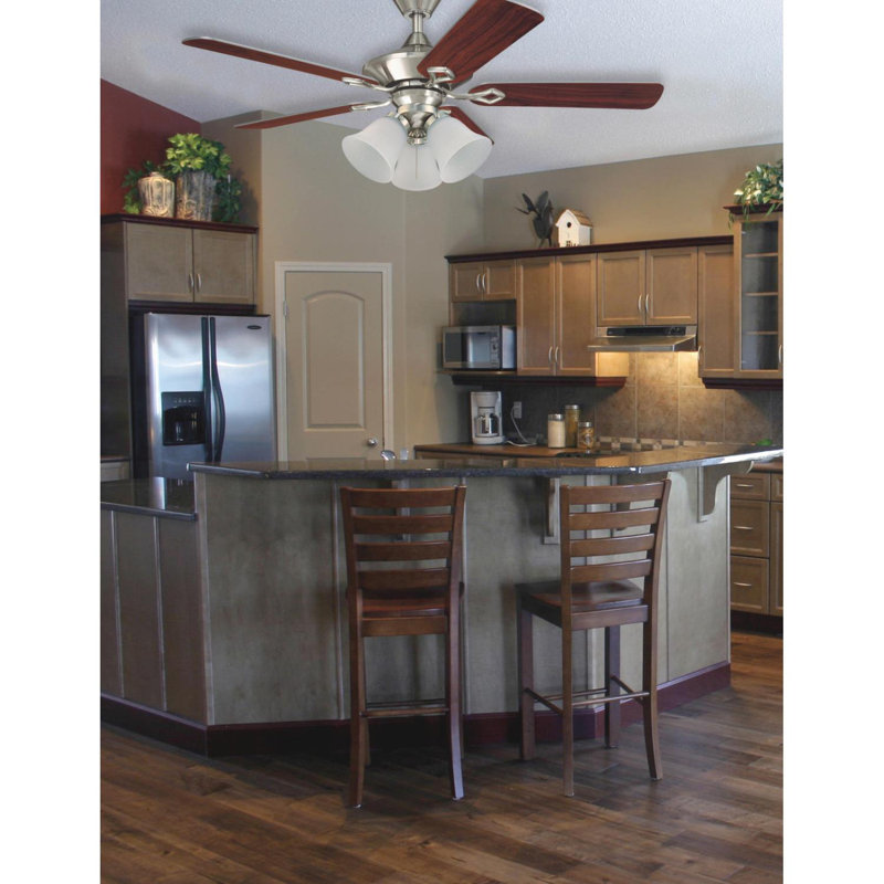 12.75'' 3 - Light Branched Ceiling Fan Light Kit, Brushed Nickel