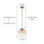 Luminaire suspendu en verre 9 po-1353350577