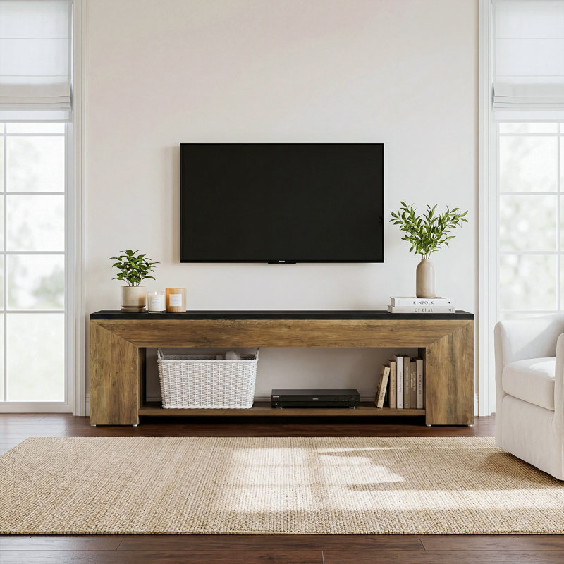 70.87" Extra-Long Wooden TV Stand For Tvs Up To 80 Inch