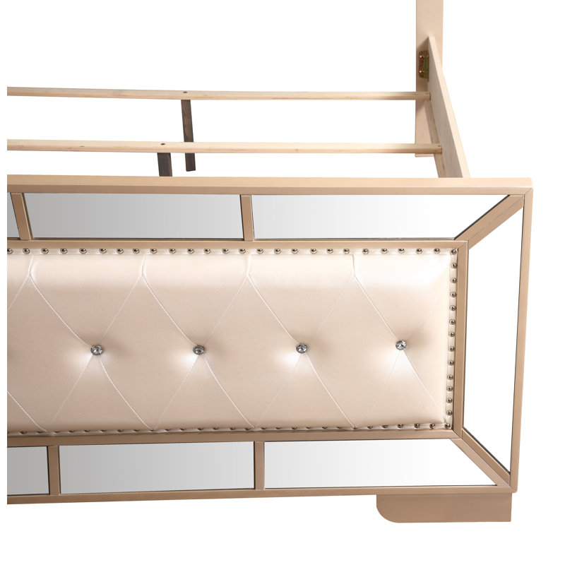 Bristol Upholstered Standard Bed, King, Pearl