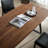 Walnut iron dining table