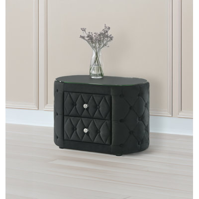 Voltare Night Stand Black