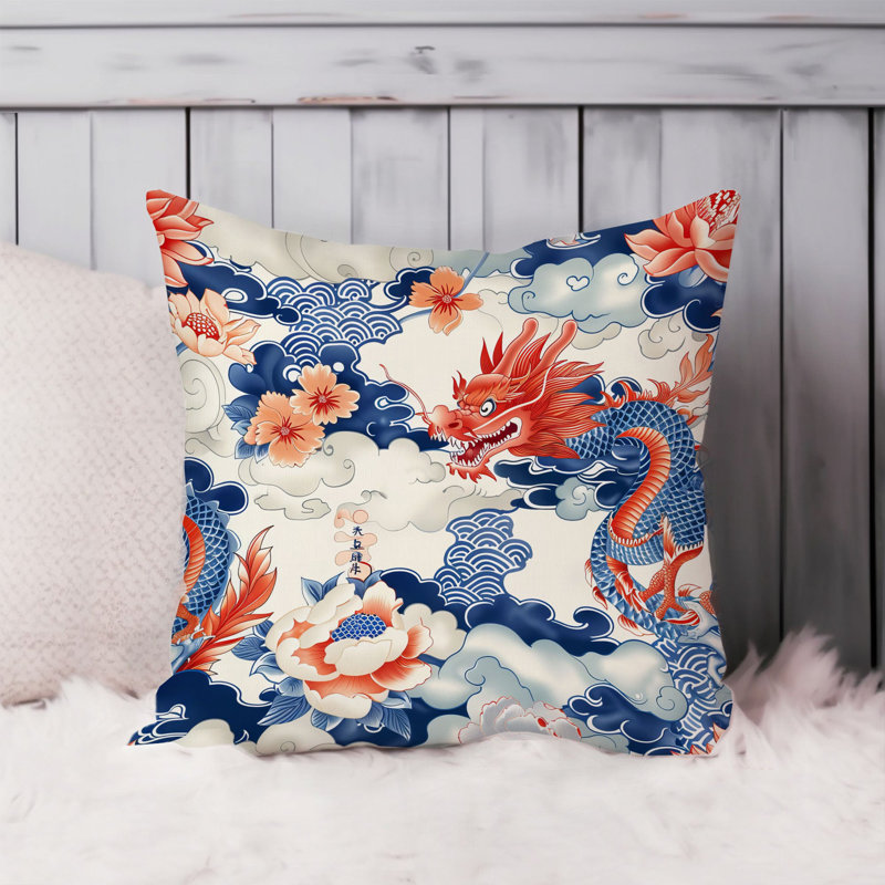 World and Countries Asian Dragon Pattern II