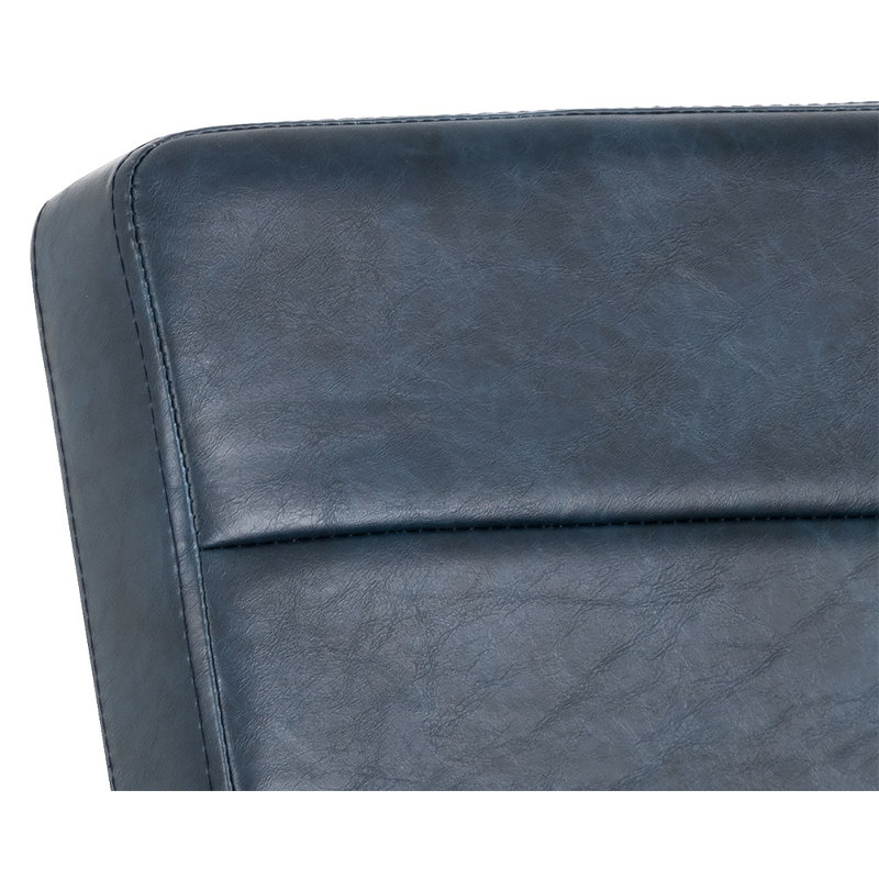 Fauteuil en similicuir - bleu
