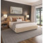 Premium Upholstered Crowder Bed with Headboard, Performance Fabric,-2016704782-2016704783