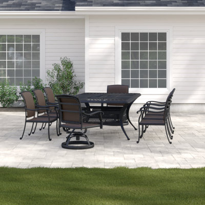 Harland Rectangular 8 - Person 84" Long Dining Set