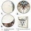 «Shreya Brown and Cream», impression nomade sur toile-88528972-88528973