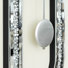 Modern Glam Mirrored Console Table With Glass Pendulum Wall Clock Home Decor Set