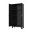 71'' 2 Shapely Doors Cabinet, Metal Storage Cabinet With Doors And Adjustable Shelves, For Bedroom, Living Room, Kitchen