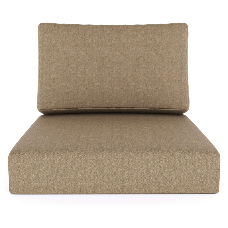 Amala Sunbrella® Outdoor Deep Seating Cushion, Sunbrella® Spectrum Mushroom, 28.5" W x 28.5" D