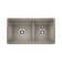 Precis SILGRANIT 33" 60/40 Reversible Double Bowl Undermount Kitchen Sink with Low Divide