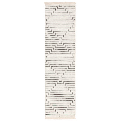Viscose Geometric Indoor Rug