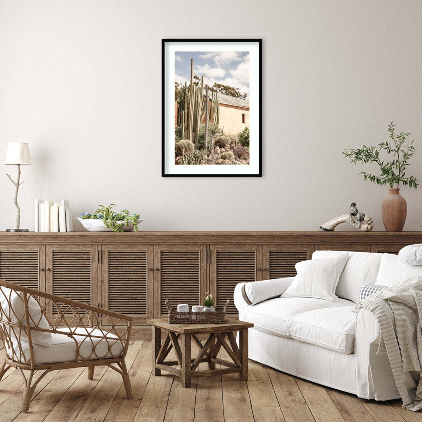 Daisey "Karoo Garden 02" Print, 41" H x 30" W, Black 
