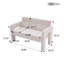 Canapé de réception moderne rembourré en chenille avec rembourrage confortable pour salon, chambre à coucher, petits espaces et espace de réception-560045902