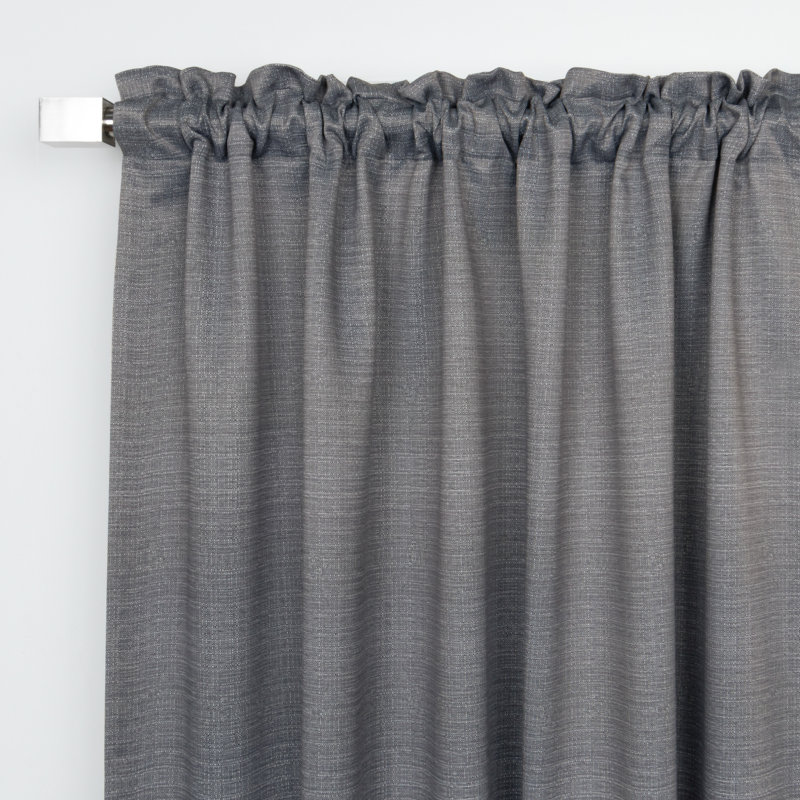 Jaecion Room Darkening Curtain Panel Pair, Gray