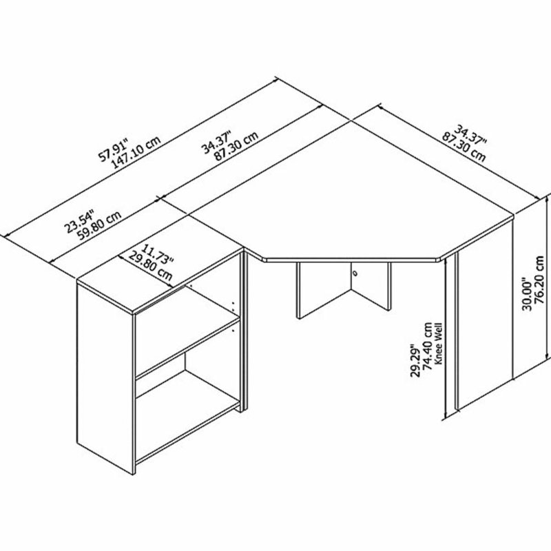 Bureau en coin Huckins
