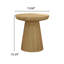 Table basse ronde 19,68 "moderne, table de bout sans assemblage, petite table d'appoint en bois pour le salon, la chambre à coucher-530051617