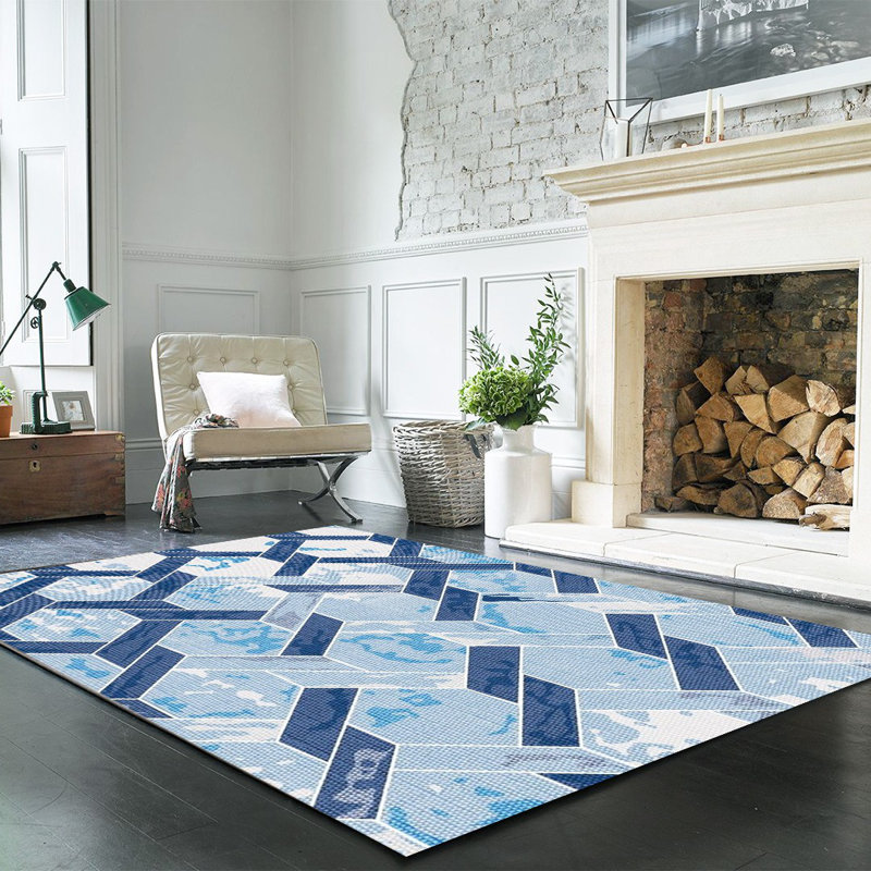 Tapis en coton Deonte, Rectangle 3 pi 11 po x 4 pi 11 po
