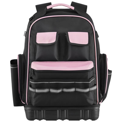 Tool Backpack 56 Pockets Tear-resistant Jobsite Backpack for Electrician