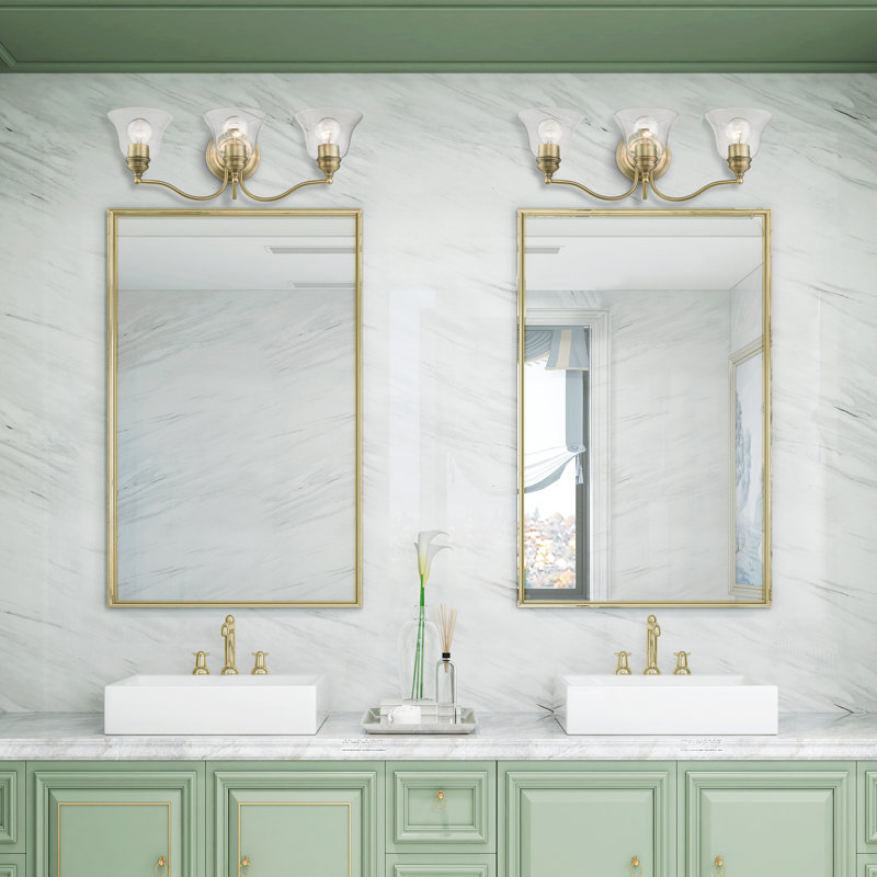 Ellerkamp 3 - Light Dimmable Vanity Light, Antique Brass