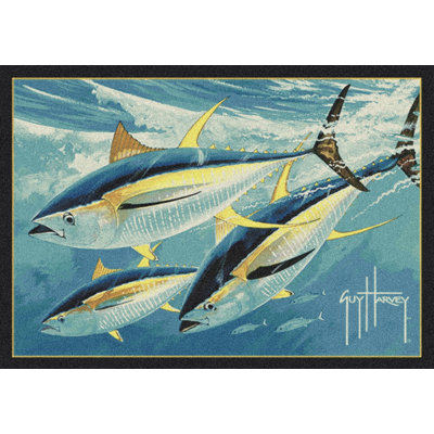  Guy Harvey Yellow Fin Tuna Area Rug