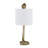 23" Gold Resin Cobra Table Lamp With Linen Shade-1652235212-1652235215